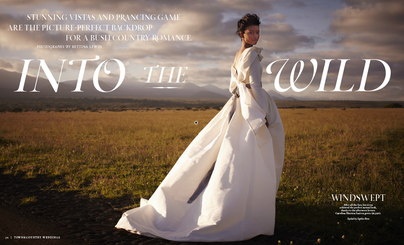 Wedding shooting for Town & Country in Kenya