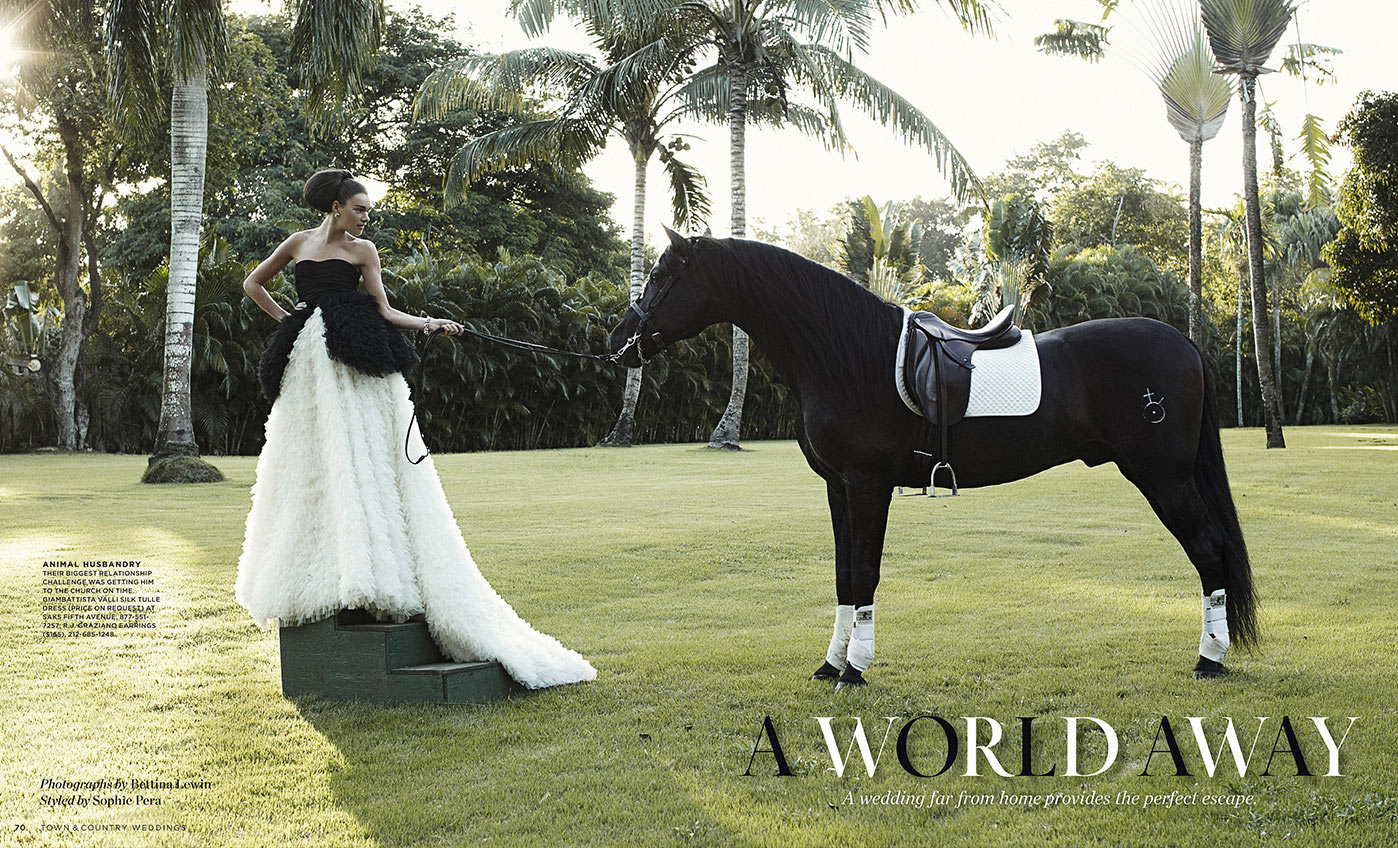 Wedding shooting for Town & Country in the dominican republic.